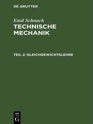 cover image of Gleichgewichtslehre